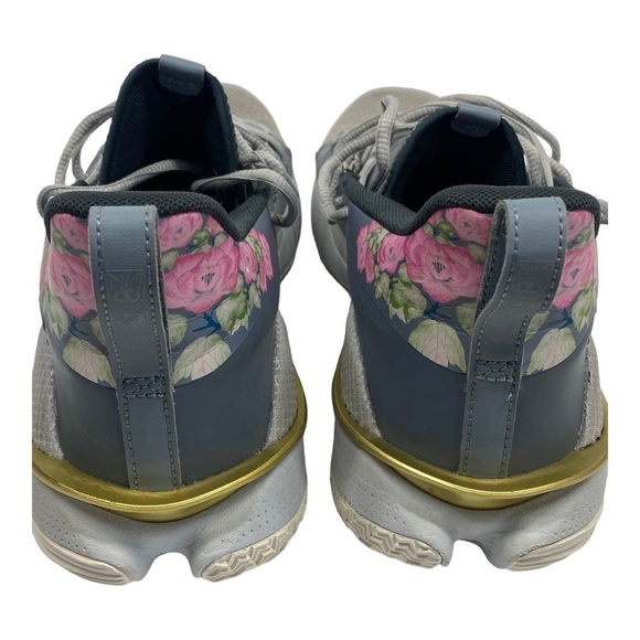 Under Armour Curry 7 Chinese New Year 2020 Men's 13 Gray Pink Floral - Picture 4 of 16